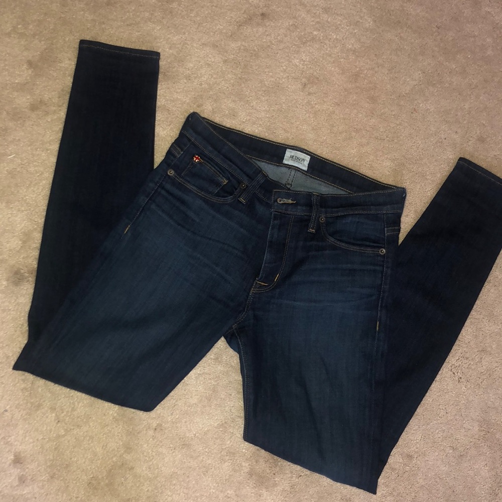 Hudson Nico Mid Rise Jeans Dark Wash